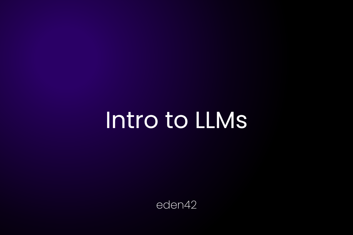 A Short Intro to LLMs